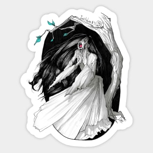 Banshee screaming in the forest Sticker